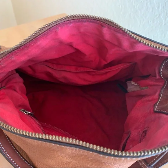 Dooney & Bourke Brown Leather Handbag - Picture 8 of 10